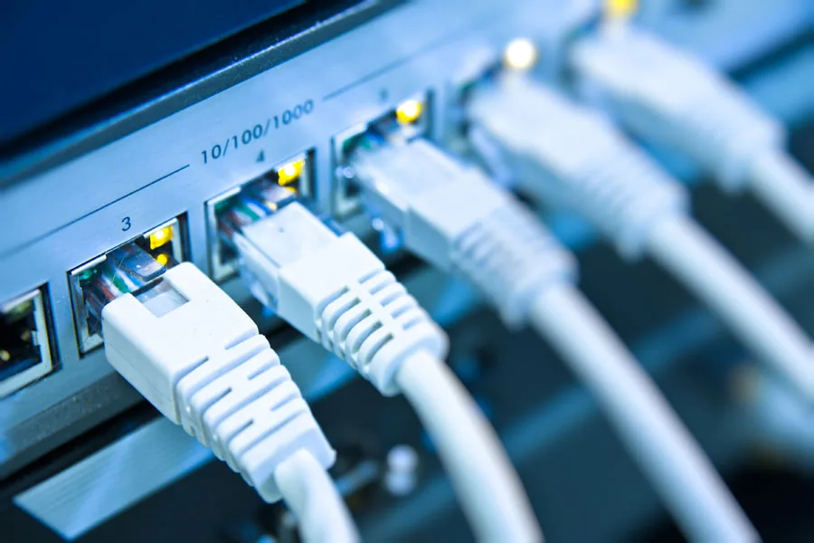 Connexions réseau sur un commutateur Ethernet